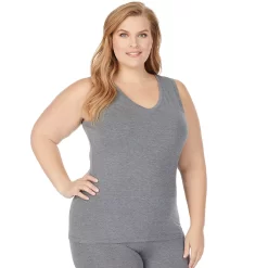Plus Size Cuddl Duds® Soft Wear With Stretch Reversible Tank -Fashion Clothing Store 3853278 ALT2