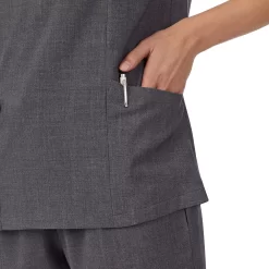 Women's Missy Cuddl Duds® Scrubs V-neck Top With 3 Pockets -Fashion Clothing Store 4320323 ALT3