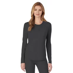 Petite Cuddl Duds® Under Scrubs Crewneck Top -Fashion Clothing Store 4321107 ALT2