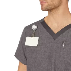 Men's Cuddl Duds® Scrubs Classic V-Neck Top With Pockets -Fashion Clothing Store 4509824 ALT4