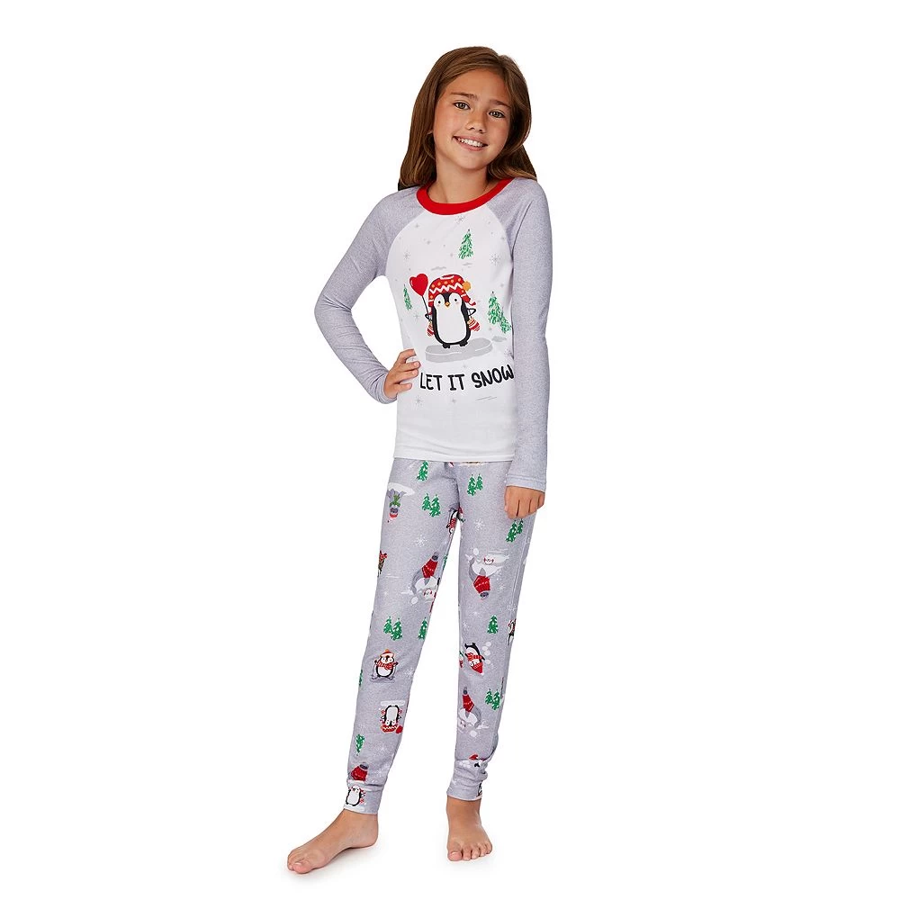 Girls 4-12 Jammies For Your Families® Penguin & Friends Raglan Pajama Set By Cuddl Duds® 2 Girls 4-12 Jammies For Your Families® Penguin & Friends Raglan Pajama Set By Cuddl Duds® - Image 2