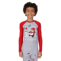 Boys 4-14 Jammies For Your Families® Penguin & Friends Raglan Pajama Set By Cuddl Duds® -Fashion Clothing Store 4958311 ALT4