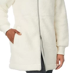 Women's Cuddl Duds Cozy Sherpa Hooded Anorak Jacket -Fashion Clothing Store 4981154 ALT4