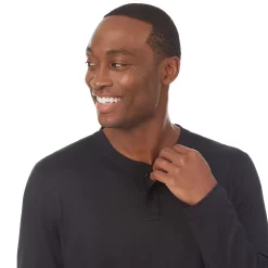 Men's Cuddl Duds® Far-Infrared Enhance Pajama Henley -Fashion Clothing Store 4988577 ALT3