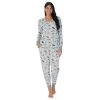 Women's Cuddl Duds® Velour Fleece V-Neck Pajama Top And Banded Bottom Pajama Pants Sleep Set