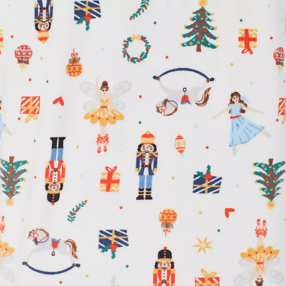 Petite Cuddl Duds® Velour Fleece V-Neck Pajama Top And Banded Bottom Pajama Pants Sleep Set 4 Petite Cuddl Duds® Velour Fleece V-Neck Pajama Top And Banded Bottom Pajama Pants Sleep Set - Image 4