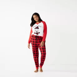 Plus Size Jammies For Your Families® Beary Cool "Mama Bear" Pajama Set By Cuddl Duds® -Fashion Clothing Store 5601552 ALT2