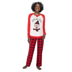 Plus Size Jammies For Your Families® Beary Cool Cozy "Grandma Bear" Pajama Set By Cuddl Duds®