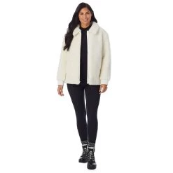 Women's Cuddl Duds Sherpa Bomber Jacket -Fashion Clothing Store 5624950 ALT6