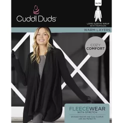 Women's Cuddl Duds® Fleecewear With Stretch Long Sleeve Hooded Wrap -Fashion Clothing Store 5668398 ALT98