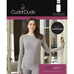 Women's Cuddl Duds® Soft Knit Long Sleeve Crewneck Top 11 Women's Cuddl Duds® Soft Knit Long Sleeve Crewneck Top -Fashion Clothing Store 5668718 ALT5