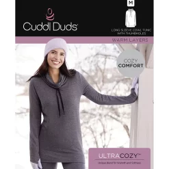 Women's Cuddl Duds® Ultra Cozy Long Sleeve Cowlneck Tunic Top -Fashion Clothing Store 5669135 ALT98