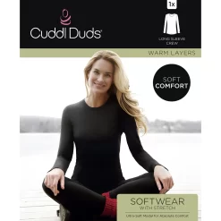 Women's Cuddl Duds® Softwear With Stretch Long Sleeve Crewneck Top -Fashion Clothing Store 5671441 ALT98