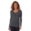 Women's Cuddl Duds® Softwear With Stretch Long Sleeve V-Neck Top