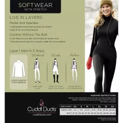 Women's Cuddl Duds® Softwear With Stretch Long Sleeve Turtleneck -Fashion Clothing Store 5671465 ALT99