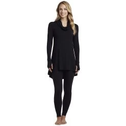 Women's Cuddl Duds® Softwear With Stretch Long Sleeve Cowlneck Tunic Top 7 Women's Cuddl Duds® Softwear With Stretch Long Sleeve Cowlneck Tunic Top -Fashion Clothing Store 5671466 ALT4