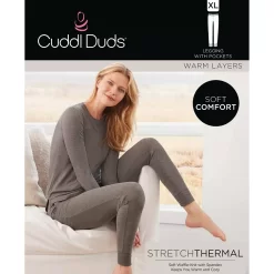 Women's Cuddl Duds® Stretch Thermal Leggings -Fashion Clothing Store 5673067 ALT98