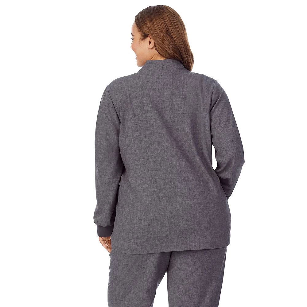 Plus Size Cuddl Duds® Scrubs 5-Pocket Lined Jacket 2 Plus Size Cuddl Duds® Scrubs 5-Pocket Lined Jacket - Image 2