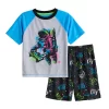 Boys 6-18 Cuddl Duds Space Gamer Tee & Shorts Pajama Set