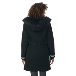 Women's Cuddl Duds Faux-Fur Hood Parka Coat -Fashion Clothing Store 6036415 ALT3