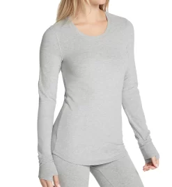 Cuddl Duds Cottonwear Long Sleeve Scoop Neck Top 8324713